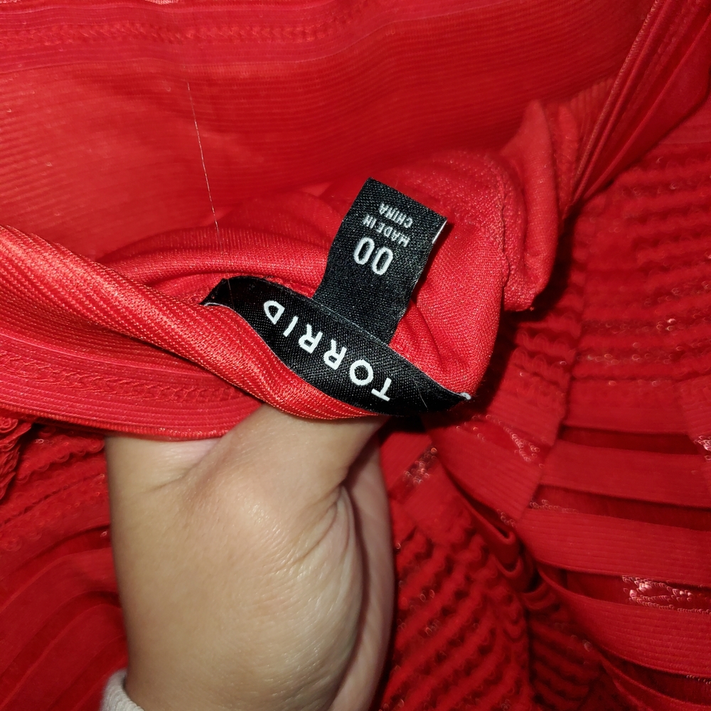 Torrid Vibrant Red A-Line Skirt - Picture 3 of 5